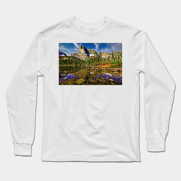 Notchtop Mountain Long Sleeve T-Shirt by briankphoto